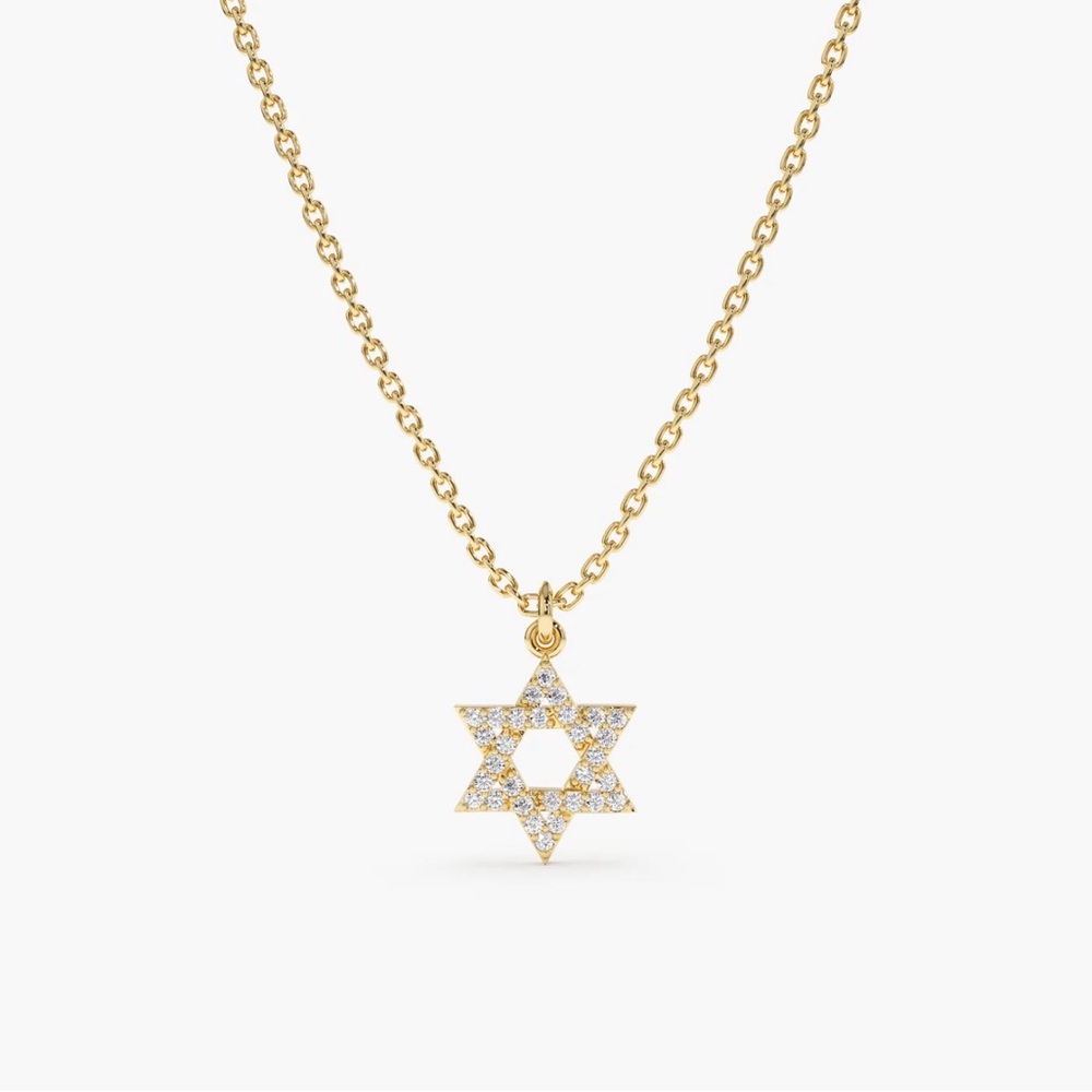 Star of David Gold Plated Necklace- New with Tags